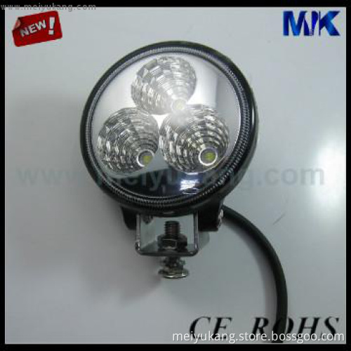 9W 3 Epistar 10-30V DC 670lm flood or spot led work light